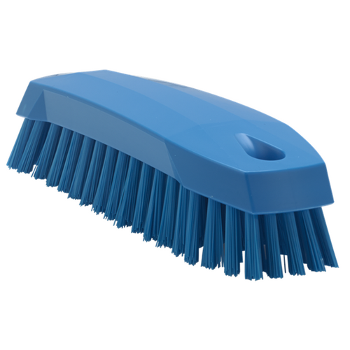 Brosse papillon à main bleue 165 mm Medium – nettoyage professionnel cuisine et surfaces alimentaires