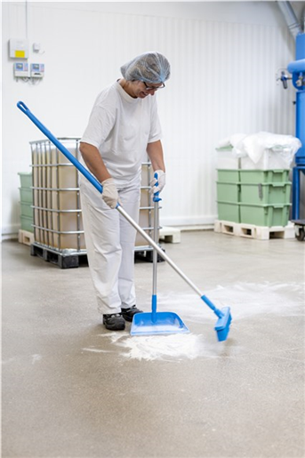 Balai Vikan 410 mm fibres souples fleurées – spécial poudres – HACCP alimentaire