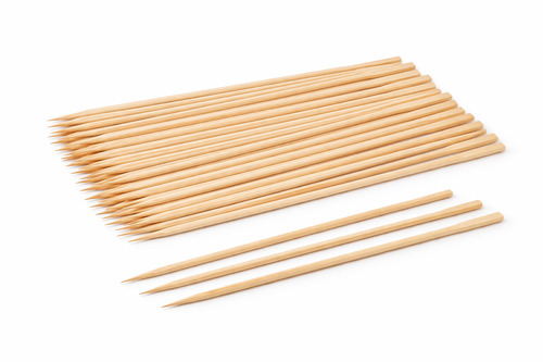 Brochettes bois hêtre 25 cm ou 30 cm – piques barbecue