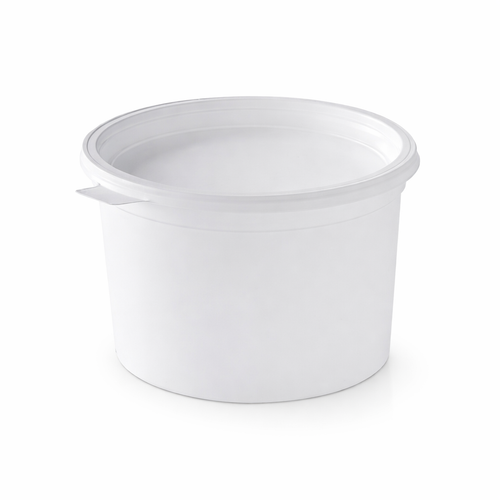 Couvercle pour pot à crème plastique blanc
