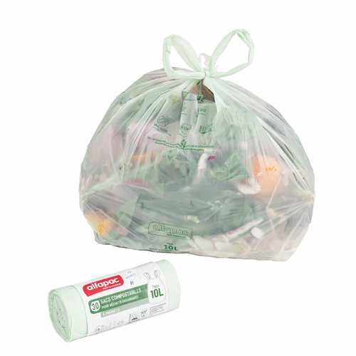 Sacs poubelle compostables – Biomatériau (compostage domestique & industriel)