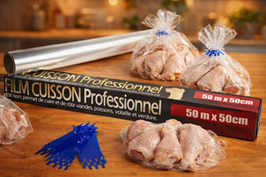 Film de cuisson professionnel pour papillotes en PET 50 cm x 50 m