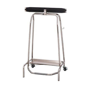 Support sac poubelle inox 110 L à pédale avec clapet hermétique