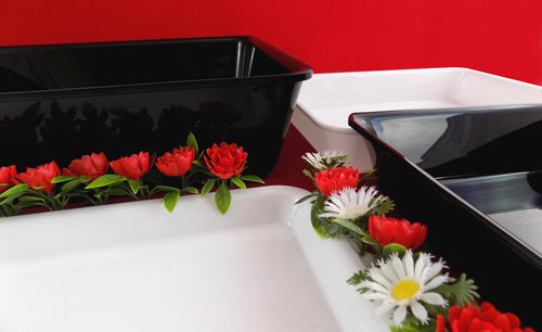 Ravier Altuglas® noir 20 x 26,5 x 8 cm – Bac de présentation professionnel pour vitrine traiteur