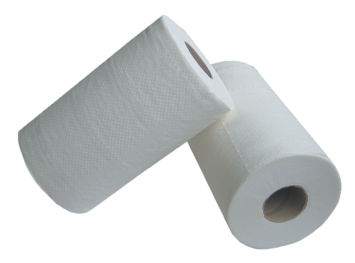 Rouleaux essuie-mains mini dévidage central 160 formats – ouate gaufrée 2 plis