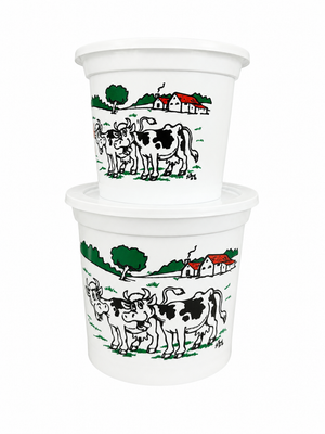 Pot Carty décor Crème Fraîche avec couvercle hermétique – 25 cl et 50 cl