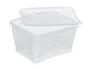 Barquette PRESTIPACK PP micro-ondable étanche – boîte alimentaire hermétique réutilisable (traiteur, vente à emporter)
