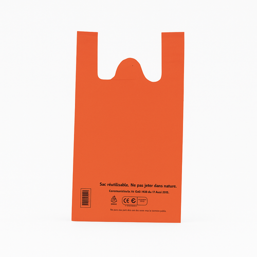 Sac bretelle orange 50 µ