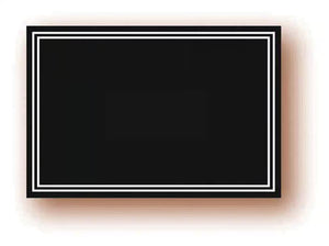 Ardoises noires effaçables 32x24 cm – Affichage prix (lot de 10)