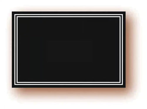 Ardoises noires effaçables 32x24 cm – Affichage prix (lot de 10)