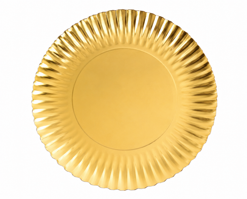 Assiette cartonnée métallisée or Ø 9,7 cm – Par 50