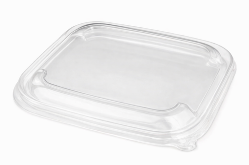 Couvercle PP transparent pour saladier carré – étanche et micro-ondable