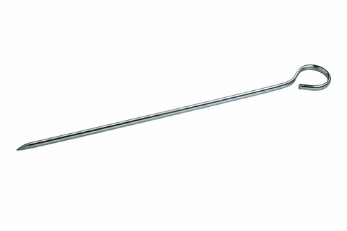 Piques à brochette inox 28 cm – réutilisables – barbecue