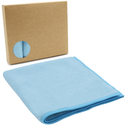 Lavette microfibre 100% recyclée rPET, épaisse, absorbante et recyclable