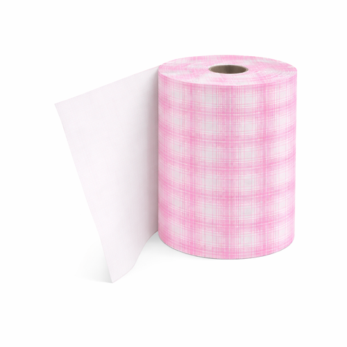 Bobine papier thermoscellable rose, enduit 1 face