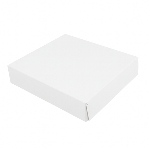 Boîtes pâtissières et traiteur kraft blanc, hauteur 8 cm