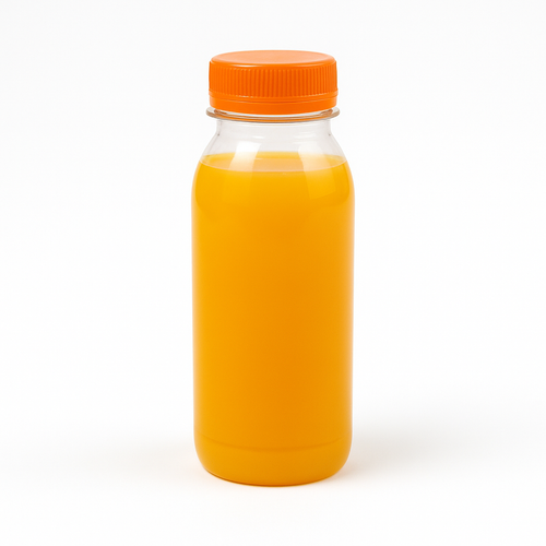 Bouteilles PET transparentes (PET vierge) pour jus, smoothies & boissons à emporter (bouchon inviolable solidaire)