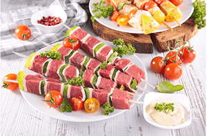 Brochettes en bois de hêtre de 25 cm ou 30 cm