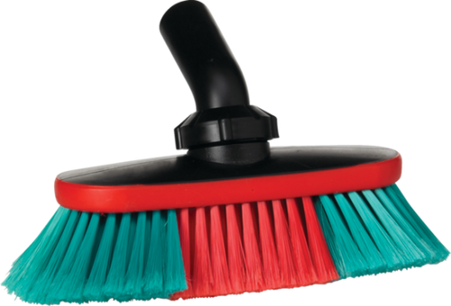 Brosse à passage d'eau souple, 250 mm, Souple/fleuré, Noir