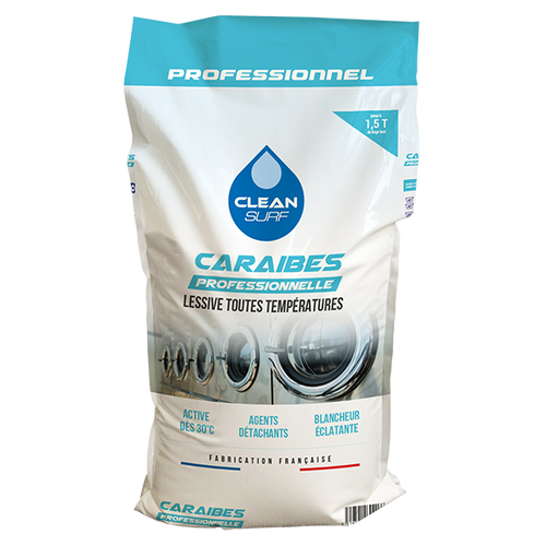 Lessive Caraïbes en poudre spéciale vêtements de travail