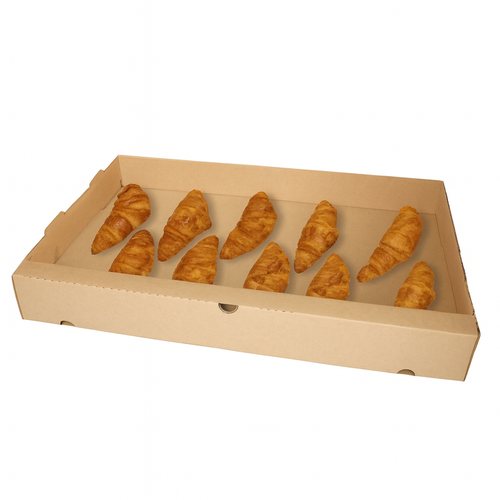 Plateau de transport en carton ondulé contact alimentaire – Traiteur Boulangerie