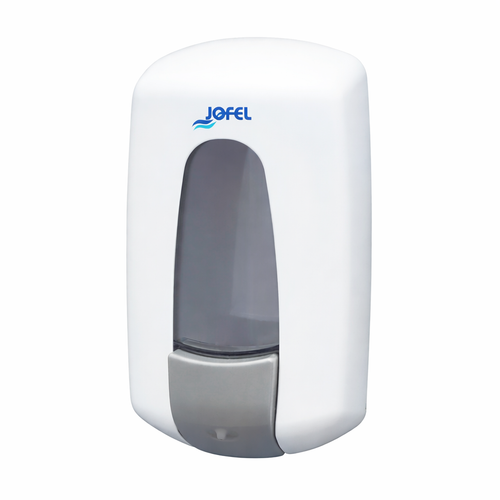 Distributeur de savon Aitana ABS blanc 0,9 L rechargeable avec clé – professionnel