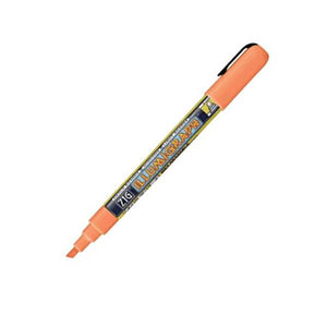 Feutre craie orange fluo pointe biseautée 6 mm – écriture ardoise pour affichage des prix