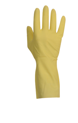 Gants de ménage latex jaune