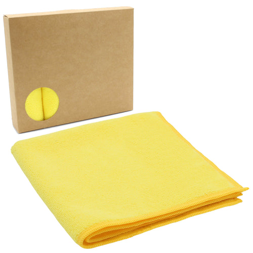 Lavette microfibre 100% recyclée rPET, épaisse, absorbante et recyclable