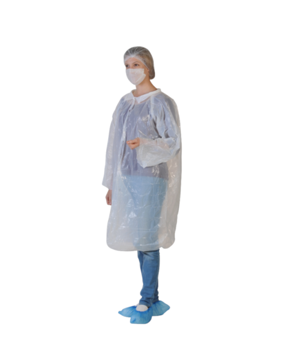 Kit visiteur hygiène complet – blouse charlotte masque surchaussures