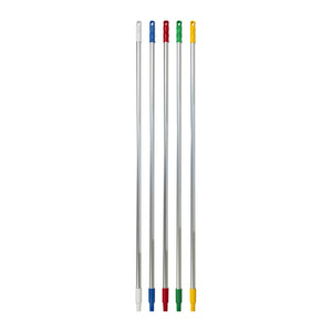 Manche aluminium 1,50 m Ø25 mm – Compatible raclette mousse blanche – Code couleur HACCP
