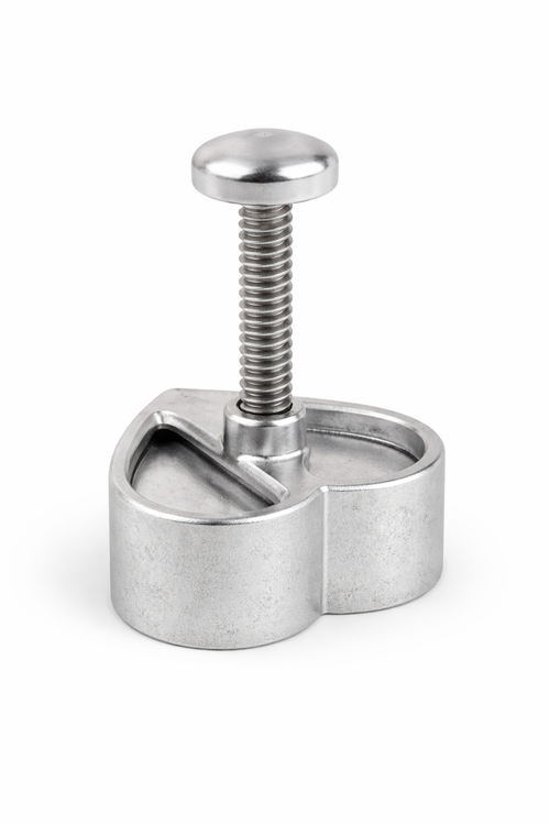 Presse à steak coeur en aluminium