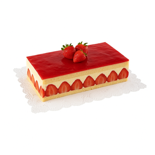 Dentelle rectangulaire pâtisserie en papier blanc