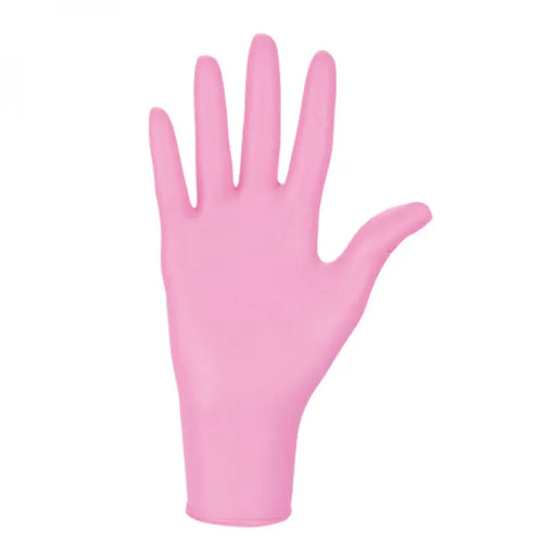 Gant nitrile rose non poudré