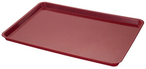 Plateau de service ABS rouge 600 x 400 mm – plateau professionnel alimentaire