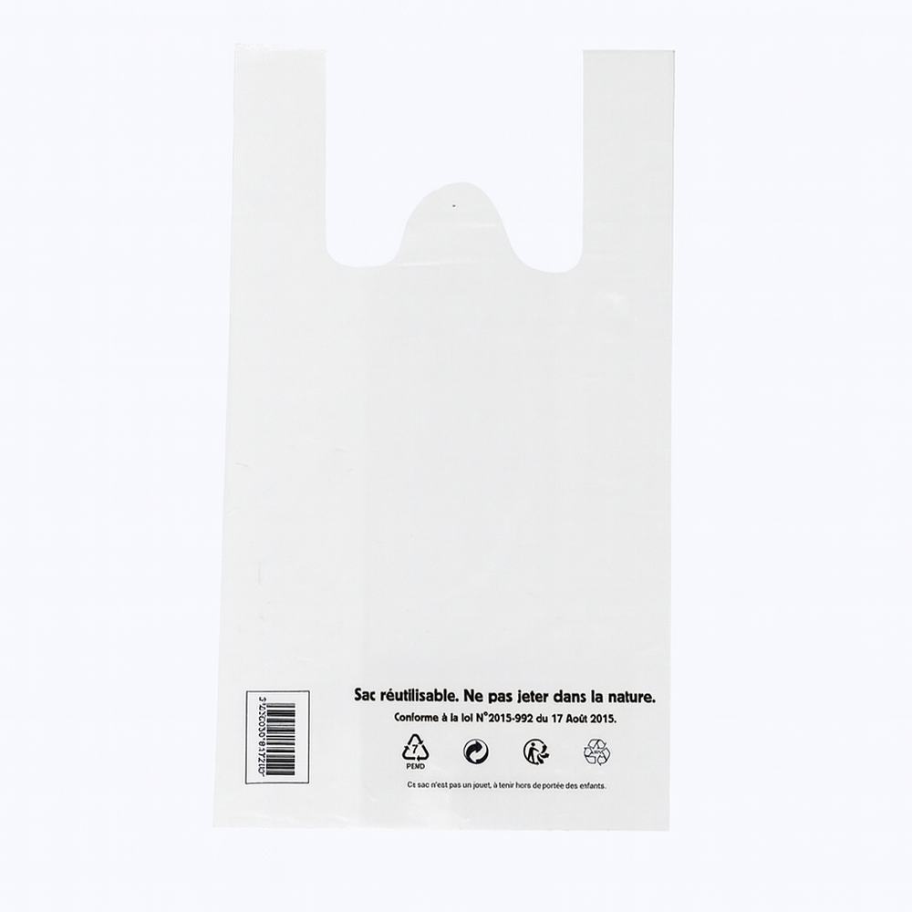 Sac bretelle blanc 50 µ