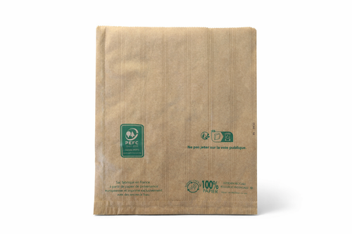 Sacs fruits kraft 3 livres Alios – sacs primeur plats – emballage fruits et légumes