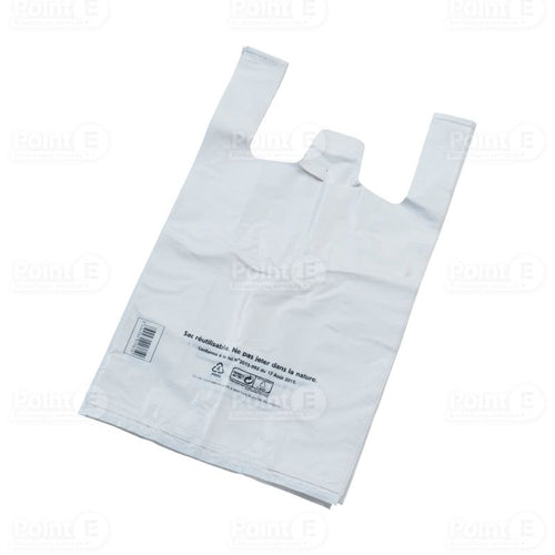 Sac bretelle blanc 50 µ