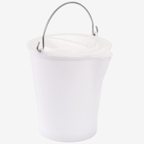 Seau blanc rond gradué avec bec verseur – Gilac