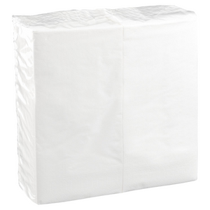 Serviette ouate biosourcée 40 x 40 cm blanche 2 plis – fabrication française