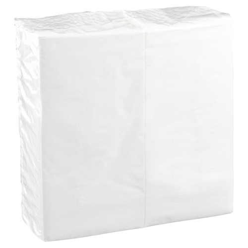 Serviette ouate biosourcée 40 x 40 cm blanche 2 plis – fabrication française