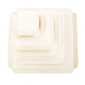 Carrés rainés en carton pour snacking et pâtisserie – emballage alimentaire à emporter