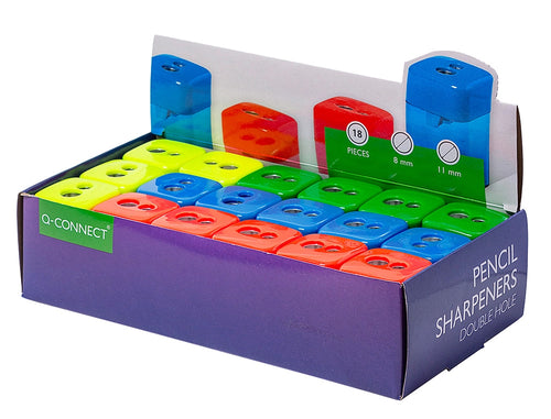 Taille-crayon Q-Connect 2 Usages avec Réservoir