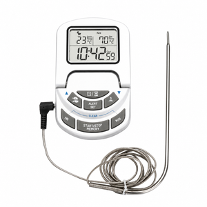 Thermomètre de four numérique avec sonde inox 0°C à 300°C – précision cuisson professionnelle