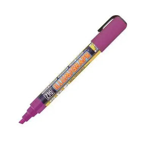 Feutre craie violet fluo pointe biseautée 6 mm – écriture ardoise pour affichage des prix