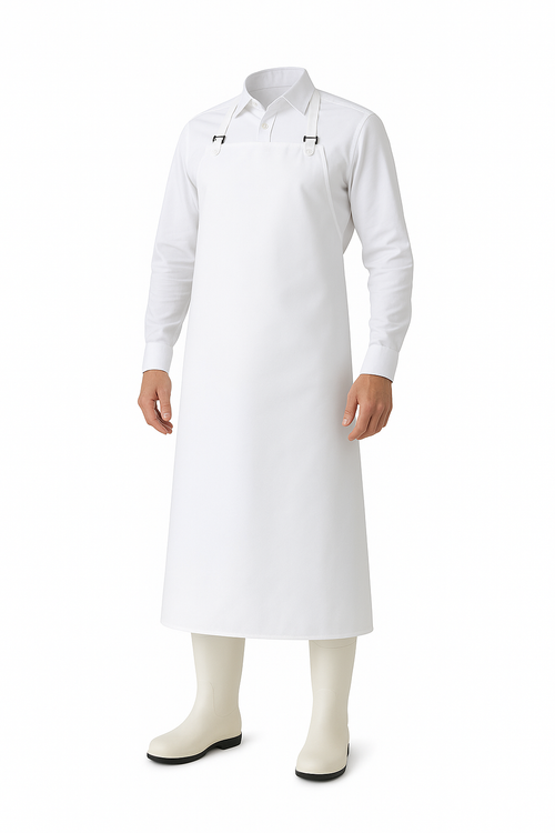 Tablier blanc de protection imperméable métier de bouche 100x70 cm – tablier professionnel alimentaire