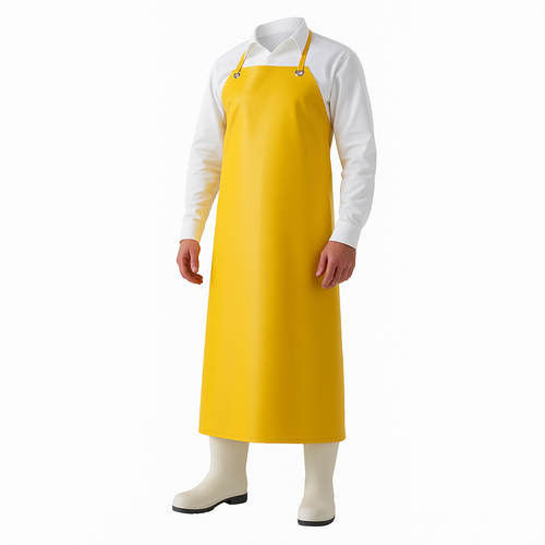 Tablier jaune de protection imperméable métier de bouche 100x70 cm – tablier professionnel alimentaire