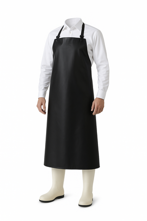 Tablier noir de protection imperméable métier de bouche 100x70 cm – tablier professionnel alimentaire