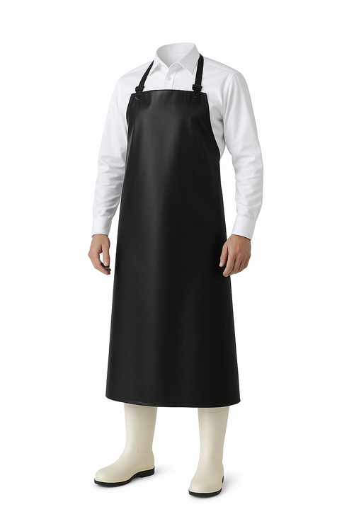 Tablier noir de protection imperméable métier de bouche 100x70 cm – tablier professionnel alimentaire